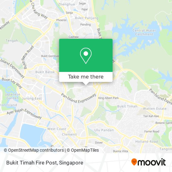 Bukit Timah Fire Post map