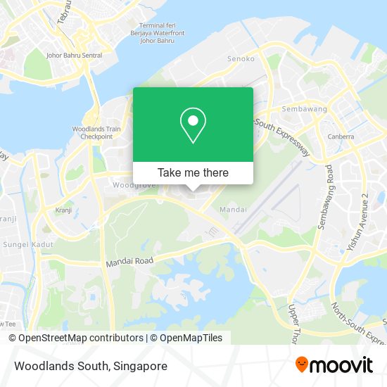 Woodlands South map