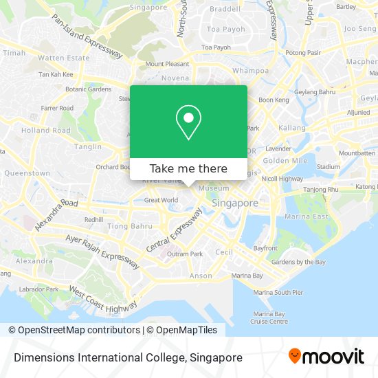 Dimensions International College map