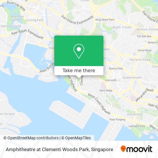 Amphitheatre at Clementi Woods Park map