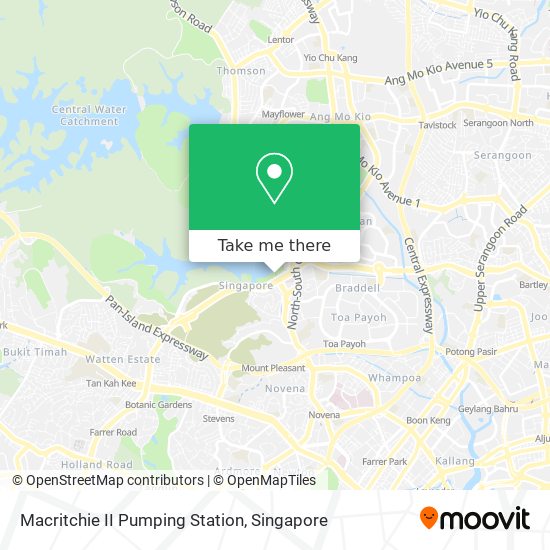 Macritchie II Pumping Station map