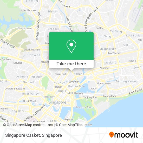 Singapore Casket map