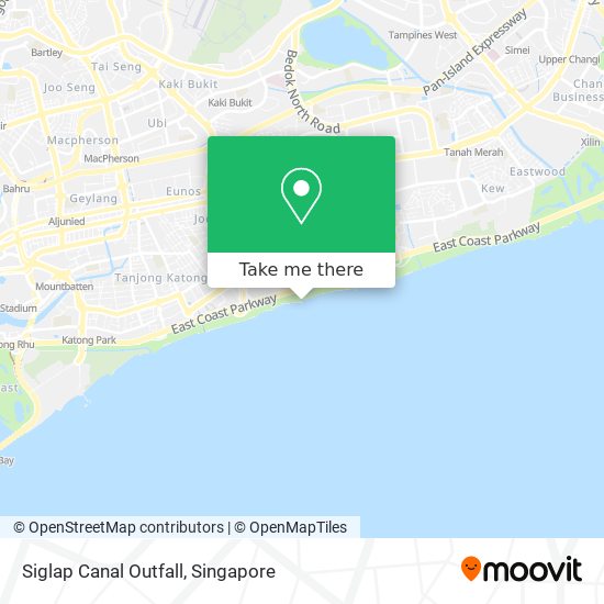 Siglap Canal Outfall map