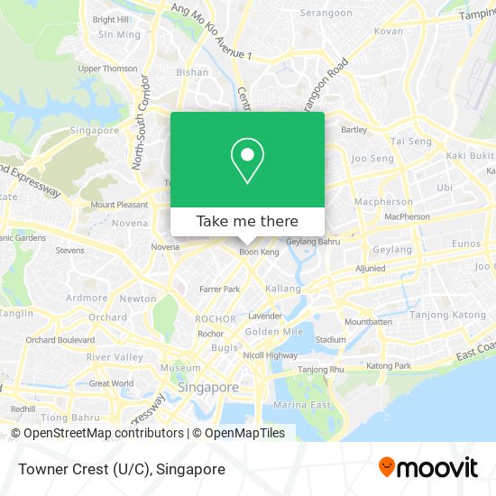 Towner Crest (U/C) map