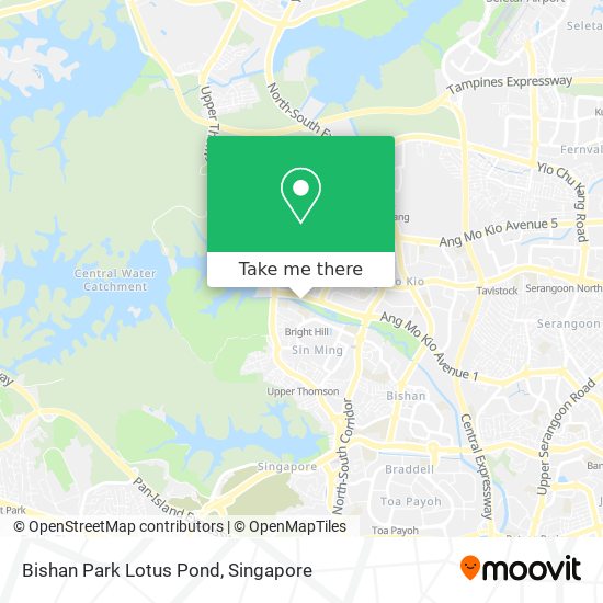 Bishan Park Lotus Pond map