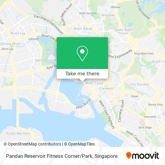 Pandan Reservoir Fitness Corner / Park map