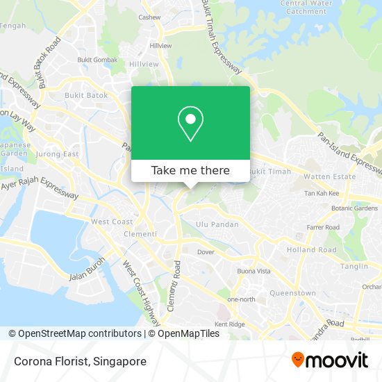 Corona Florist map