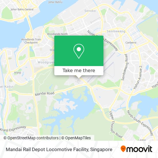 Mandai Rail Depot Locomotive Facility地图