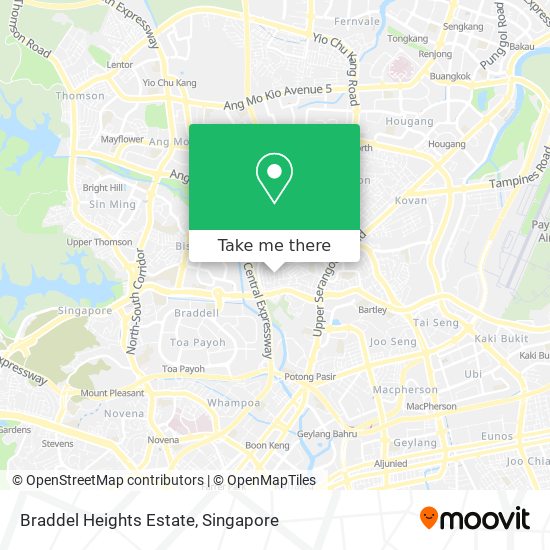 Braddel Heights Estate map
