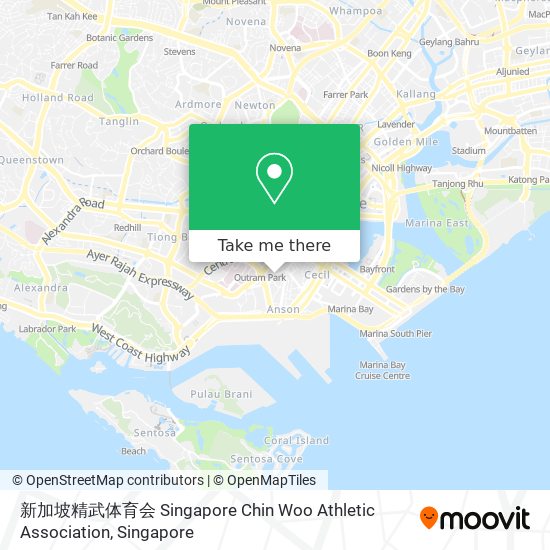 新加坡精武体育会 Singapore Chin Woo Athletic Association地图