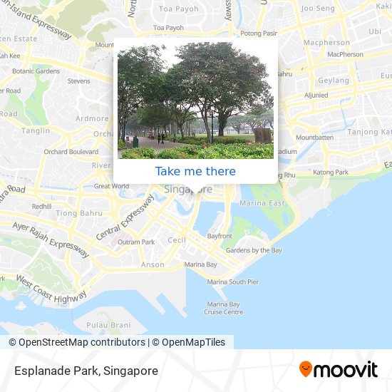 Esplanade Park map