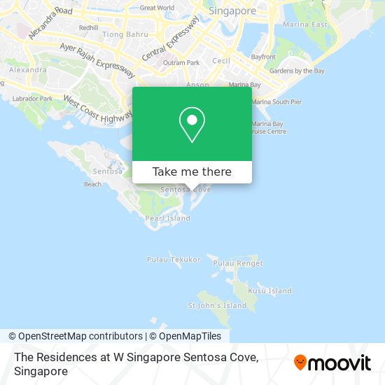 The Residences at W Singapore Sentosa Cove map