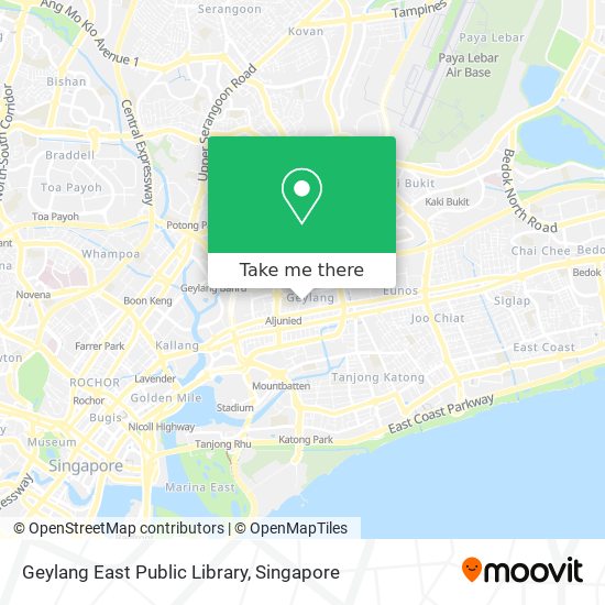 Geylang East Public Library map