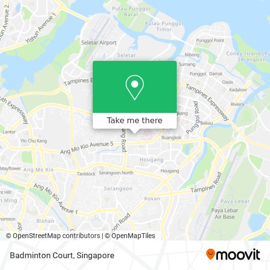 Badminton Court map