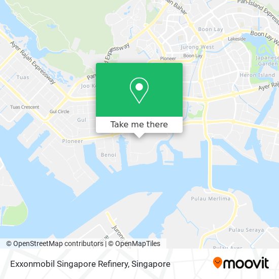 Exxonmobil Singapore Refinery map