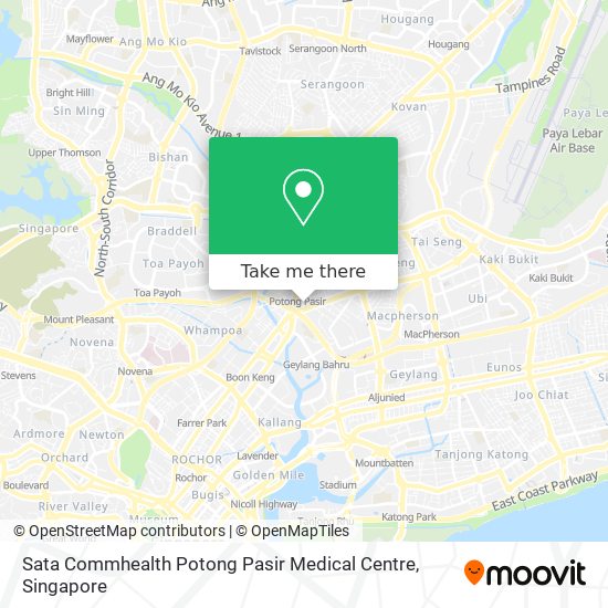 Sata Commhealth Potong Pasir Medical Centre map