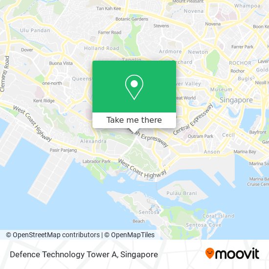 Defence Technology Tower A map