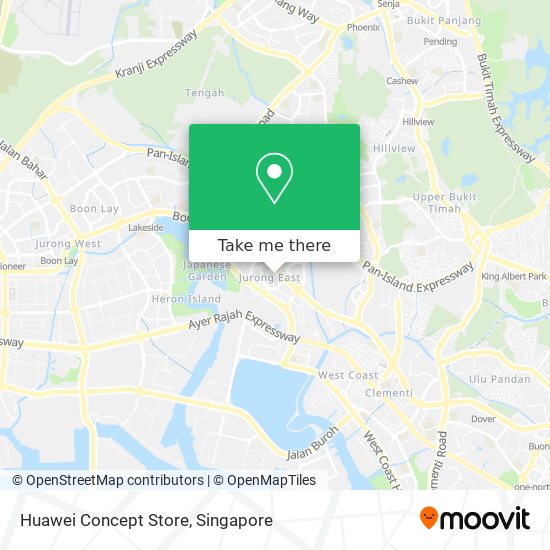 Huawei Concept Store map