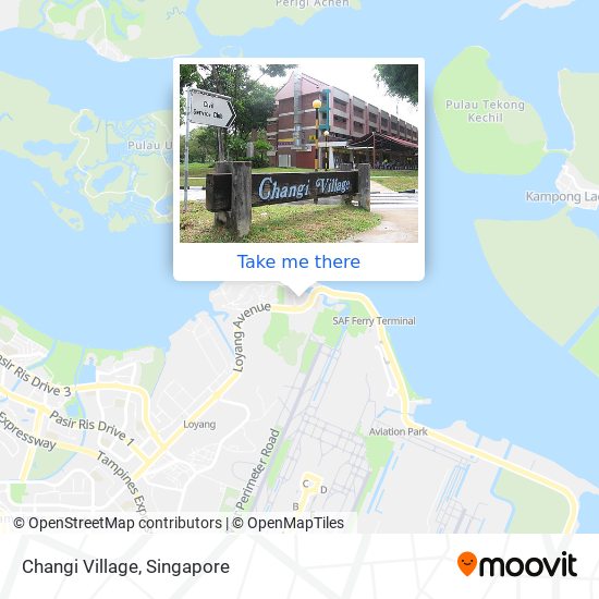 Changi Village map