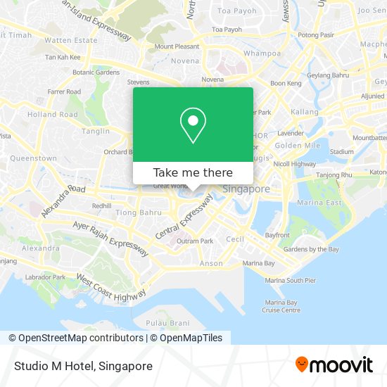 Studio M Hotel map