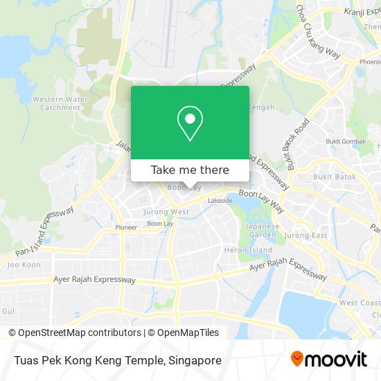 Tuas Pek Kong Keng Temple map