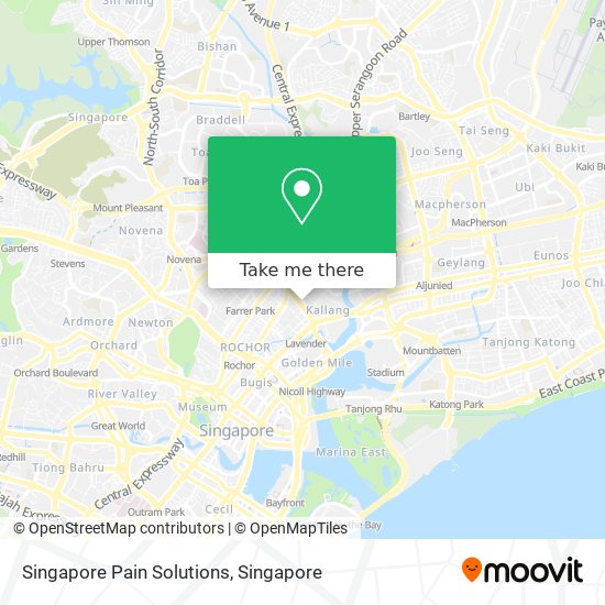Singapore Pain Solutions map