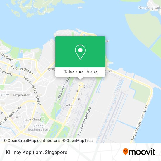 Killiney Kopitiam map