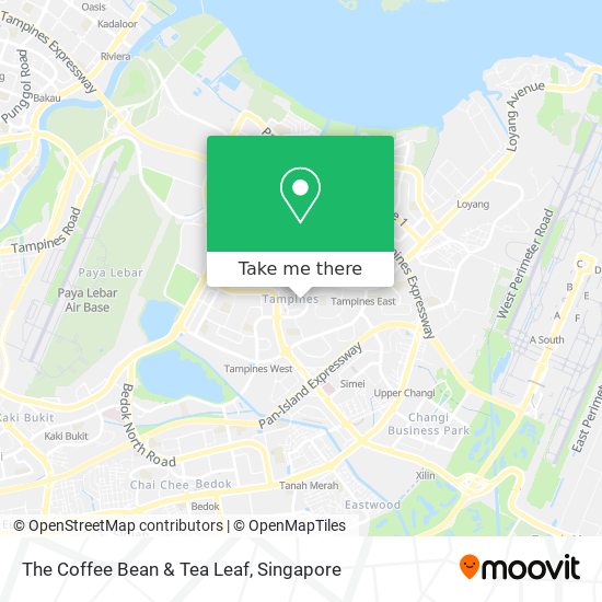 The Coffee Bean & Tea Leaf map