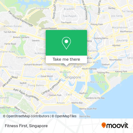 Fitness First map