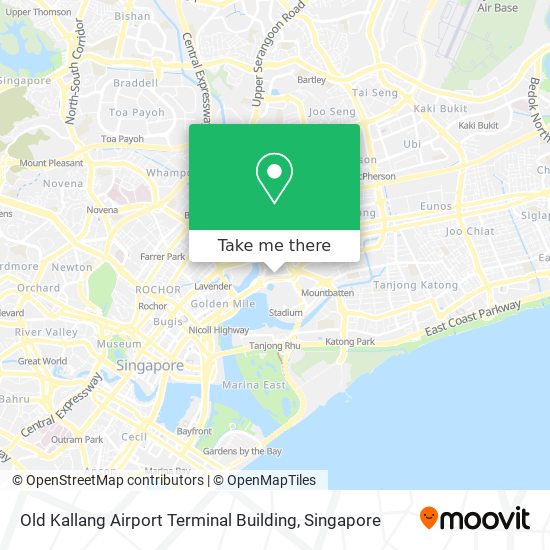 Old Kallang Airport Terminal Building map