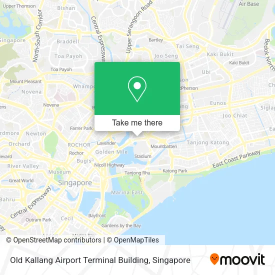 Old Kallang Airport Terminal Building map