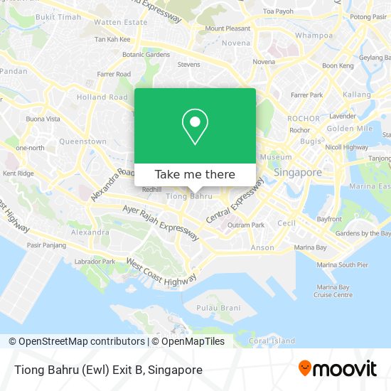 Tiong Bahru (Ewl) Exit B map