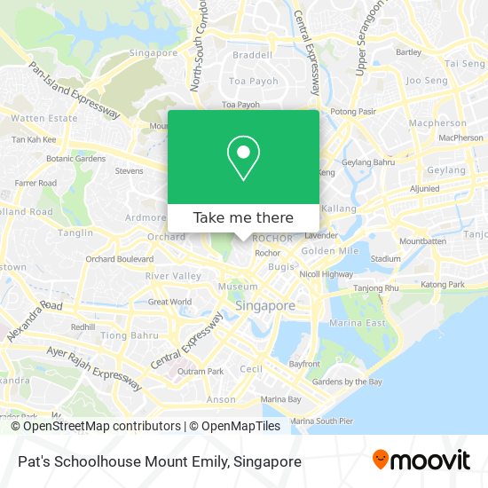Pat's Schoolhouse Mount Emily map
