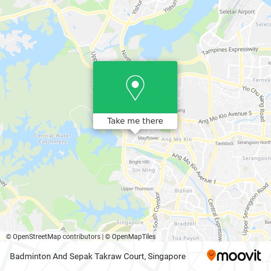 Badminton And Sepak Takraw Court map