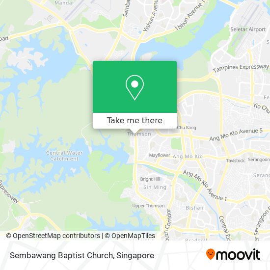 Sembawang Baptist Church map