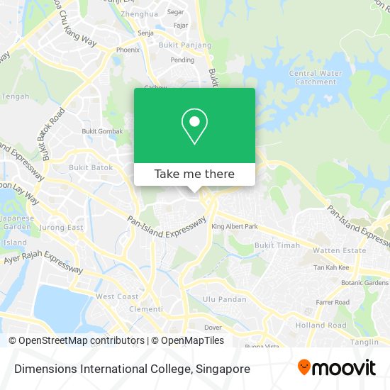 Dimensions International College map