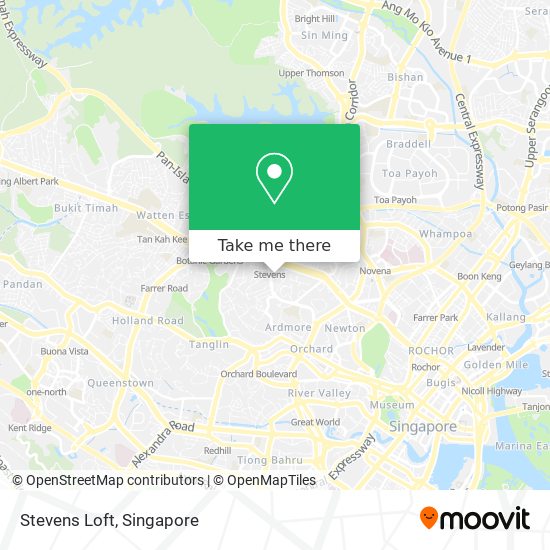 Stevens Loft map