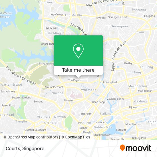 Courts map