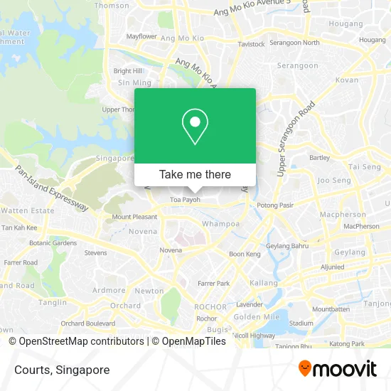Courts map