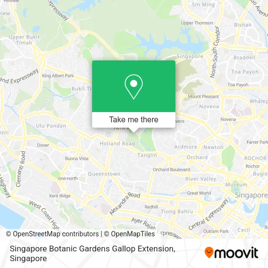 Singapore Botanic Gardens Gallop Extension地图