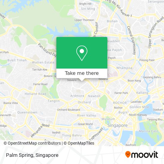Palm Spring map