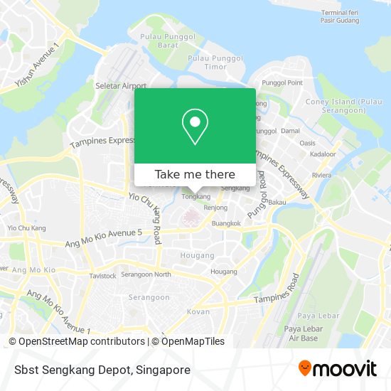 Sbst Sengkang Depot map