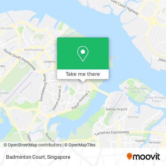 Badminton Court map