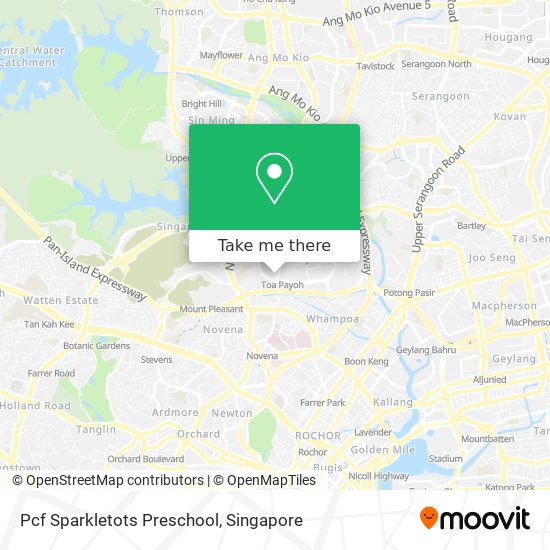 Pcf Sparkletots Preschool map
