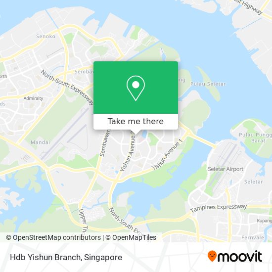 Hdb Yishun Branch map