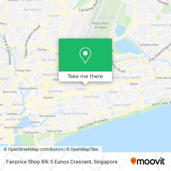 Fairprice Shop Blk 5 Eunos Crescent map