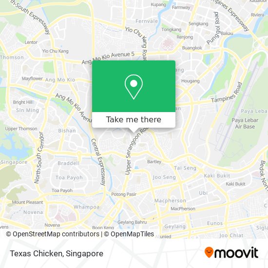 Texas Chicken地图