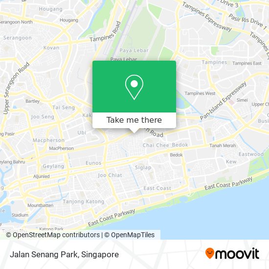 Jalan Senang Park map