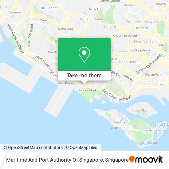 Maritime And Port Authority Of Singapore map