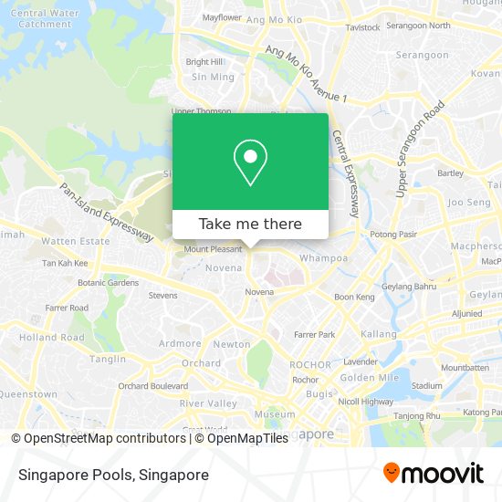 Singapore Pools map